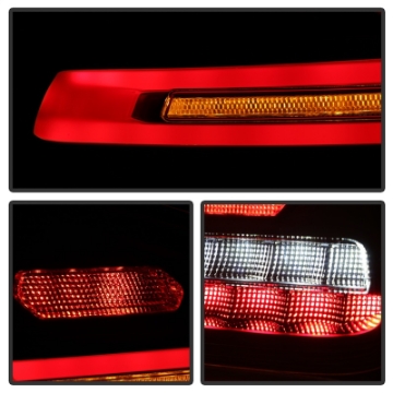 Picture of Spyder Porsche Cayenne 958 11-14 LED Tail Lights - Sequential Signal - Red Smoke