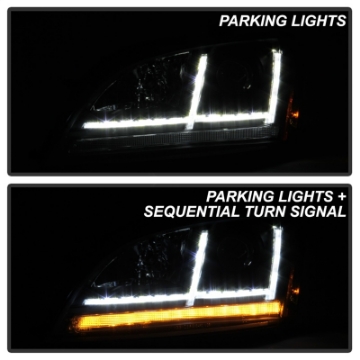 Picture of Spyder 08-15 Audi TT HID Model Only Projector Headlights - Sequential Signal - Black