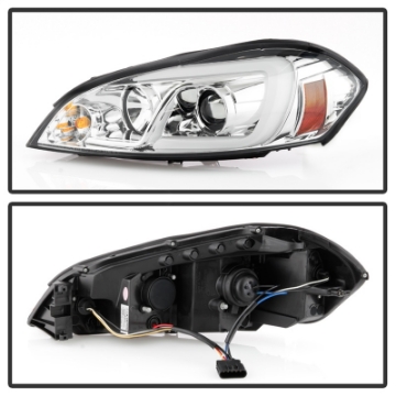 Picture of Spyder 06-13 Chevy Impala - 06-07 Chevy Monte Carlo Projector Headlights - Light Bar - Chrome