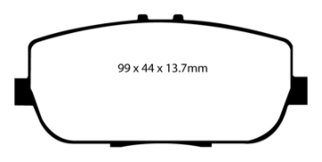 Picture of EBC 06-15 Mazda Miata MX5 2-0 Ultimax2 Rear Brake Pads