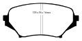 Picture of EBC 06-15 Mazda Miata MX5 2-0 Yellowstuff Front Brake Pads