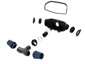 Picture of aFe 2020 Chevrolet Corvette C8 Track Series Carbon Fiber Cold Air Intake System With Pro 5R Filters
