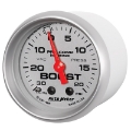 Picture of Autometer Marine Silver Ultra-Lite 2-1-16in 0-30 HG - 0-20 PSI Vacuum - Boost Gauge