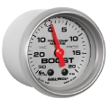 Picture of Autometer Marine Silver Ultra-Lite 2-1-16in 0-30 HG - 0-20 PSI Vacuum - Boost Gauge