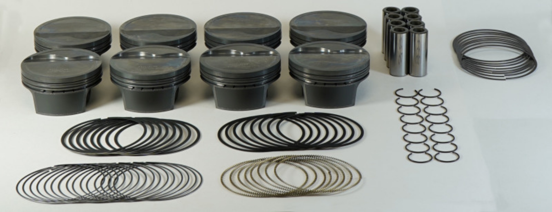 Picture of Mahle MS Piston Set GM LS 384ci 3-908in Bore 4in Stroke 6-125in Rod -927 Pin -14cc 10-1 CR Set of 8