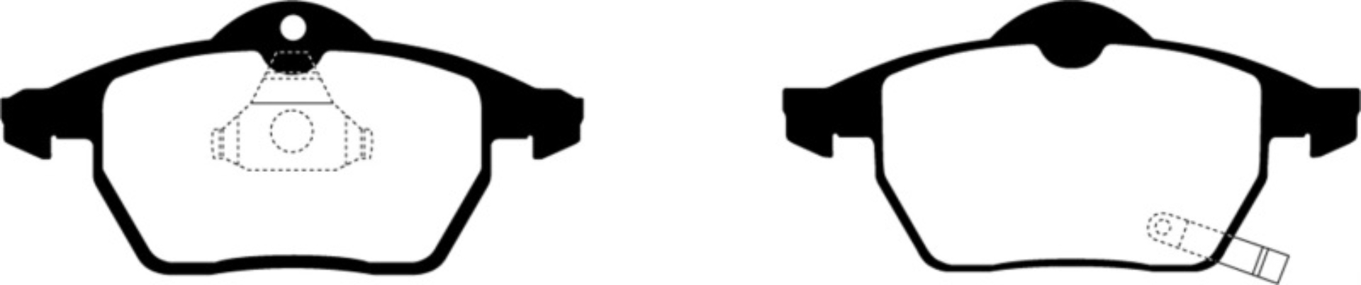 Picture of EBC 99-02 Saab 9-3 2-0 Turbo Ultimax2 Front Brake Pads