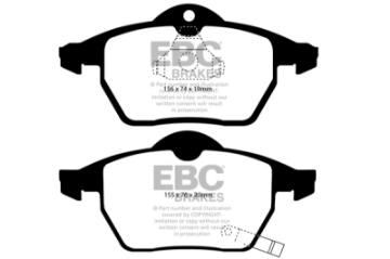 Picture of EBC 99-02 Saab 9-3 2-0 Turbo Ultimax2 Front Brake Pads