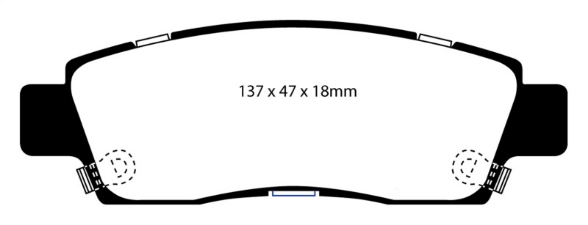 Picture of EBC 07+ Buick Enclave 3-6 Yellowstuff Rear Brake Pads