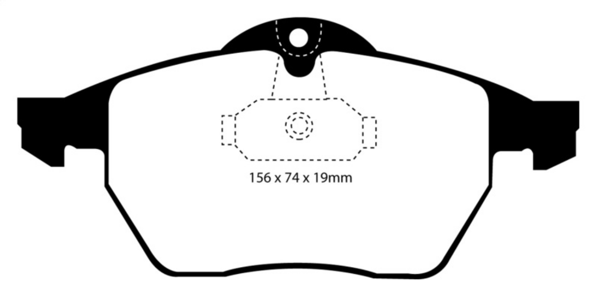 Picture of EBC 99-02 Saab 9-3 Convertible Redstuff Front Brake Pads