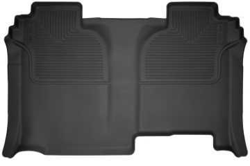 Picture of Husky Liners 19-23 Chevrolet Silverado 1500 CC WeatherBeater Black 2nd Row Floor Liners