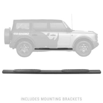 Picture of Go Rhino 18-20 Jeep Wrangler JLU 1000 Series Side Steps - Tex Blk