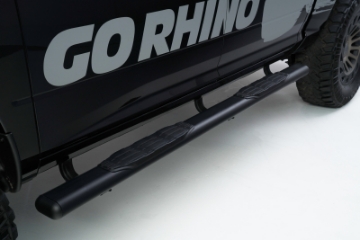 Picture of Go Rhino 18-20 Jeep Wrangler JLU 1000 Series Side Steps - Tex Blk