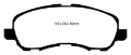 Picture of EBC 07+ Jeep Compass 2-0 262mm Rear Rotors Greenstuff Front Brake Pads