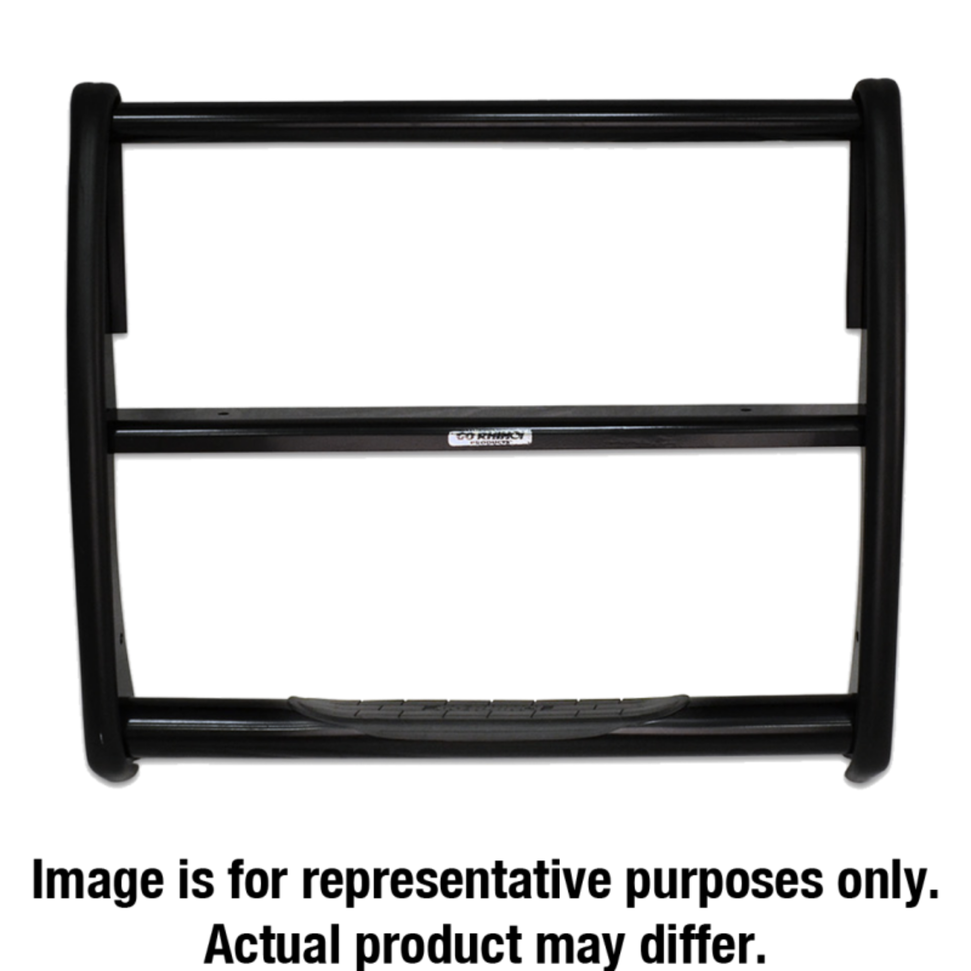 Picture of Go Rhino 03-07 GMC Savanna Van 3000 Series StepGuard - Black Center Grille Guard Only