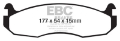 Picture of EBC 99-03 Am General H1  12100 GVW Greenstuff Front Brake Pads