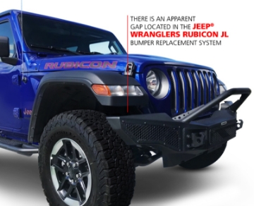 Picture of Go Rhino 07-20 Jeep Wrangler JL-JLU-JK-JKU-Gladiator JT Rockline Full Width Bumper