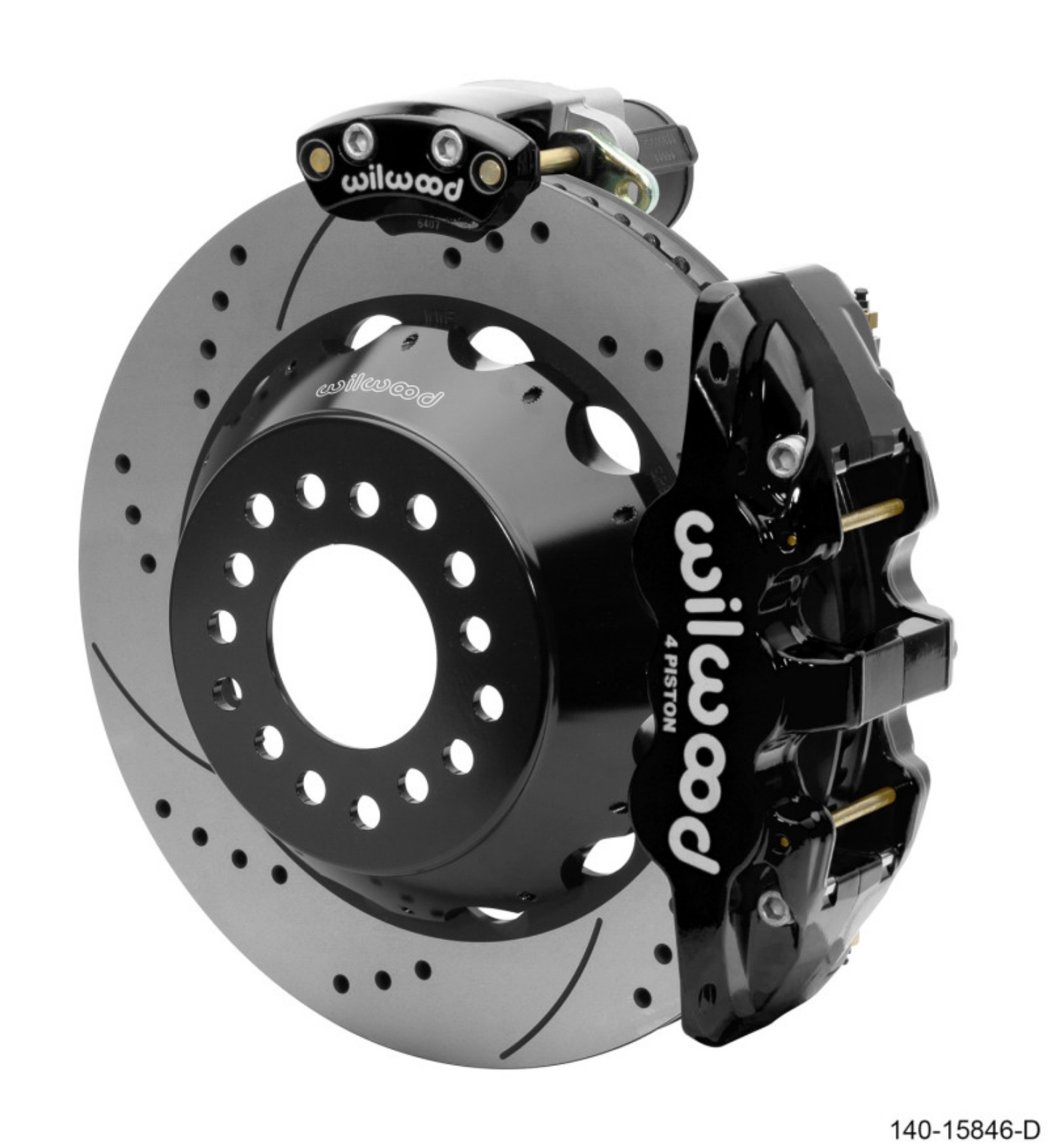Picture of Wilwood Narrow Superlite 4R Rear P-Brk Kit AERO4 14in Rotor Big Ford New Style 2-5in Off - SRP