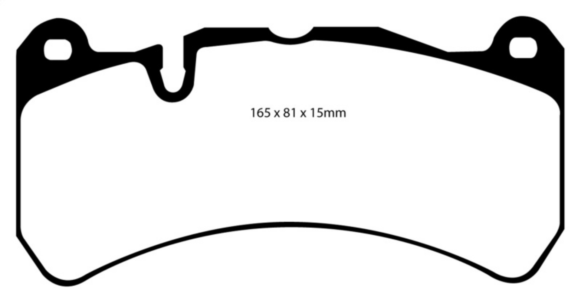 Picture of EBC 07-08 Ferrari 430 Scuderia 4-3 Yellowstuff Front Brake Pads