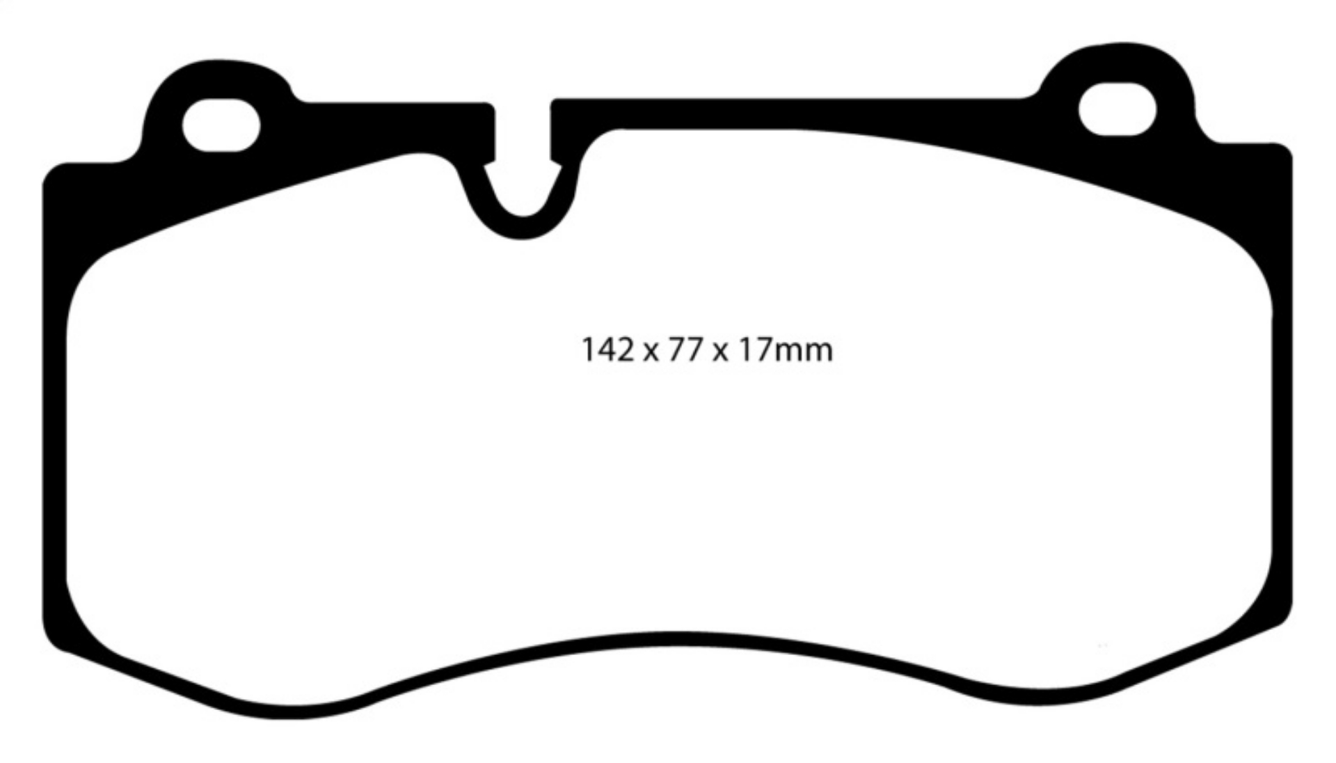 Picture of EBC 07-08 Mercedes-Benz CL550 5-5 Redstuff Front Brake Pads