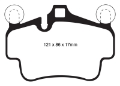 Picture of EBC 07-08 Porsche 911 997 Cast Iron Rotor only 3-6 Carrera 2 Redstuff Front Brake Pads
