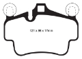 Picture of EBC 07-08 Porsche 911 997 Cast Iron Rotor only 3-6 Carrera 2 Redstuff Front Brake Pads