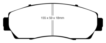 Picture of EBC 07-09 Acura RDX 2-3 Turbo Ultimax2 Front Brake Pads