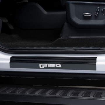 Picture of Putco 15-20 Ford F-150 - SuperCrew w- F-150 Etching 4pcs Black Platinum Door Sills