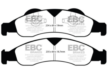 Picture of EBC 07-09 Ford Expedition 5-4 2WD Ultimax2 Front Brake Pads
