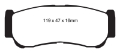 Picture of EBC 07-09 Hyundai Santa Fe 2-7 Greenstuff Rear Brake Pads
