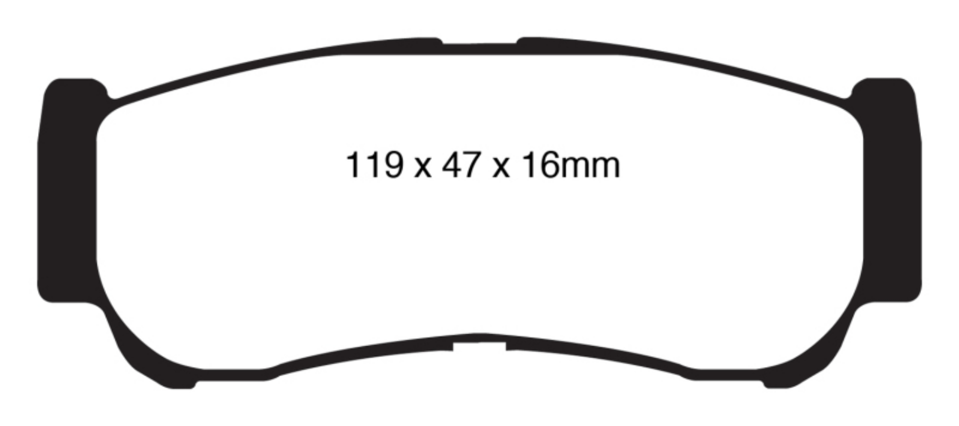 Picture of EBC 07-09 Hyundai Santa Fe 2-7 Greenstuff Rear Brake Pads