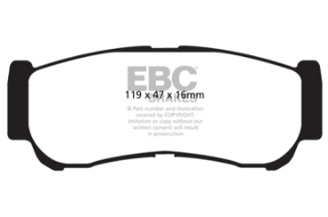 Picture of EBC 07-09 Hyundai Santa Fe 2-7 Ultimax2 Rear Brake Pads