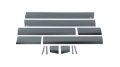 Picture of Putco 14-14 GMC Sierra HD - Crew Cab 6-5 Short Box 6in Wide - 12pcs Black Platinum Rocker Panels