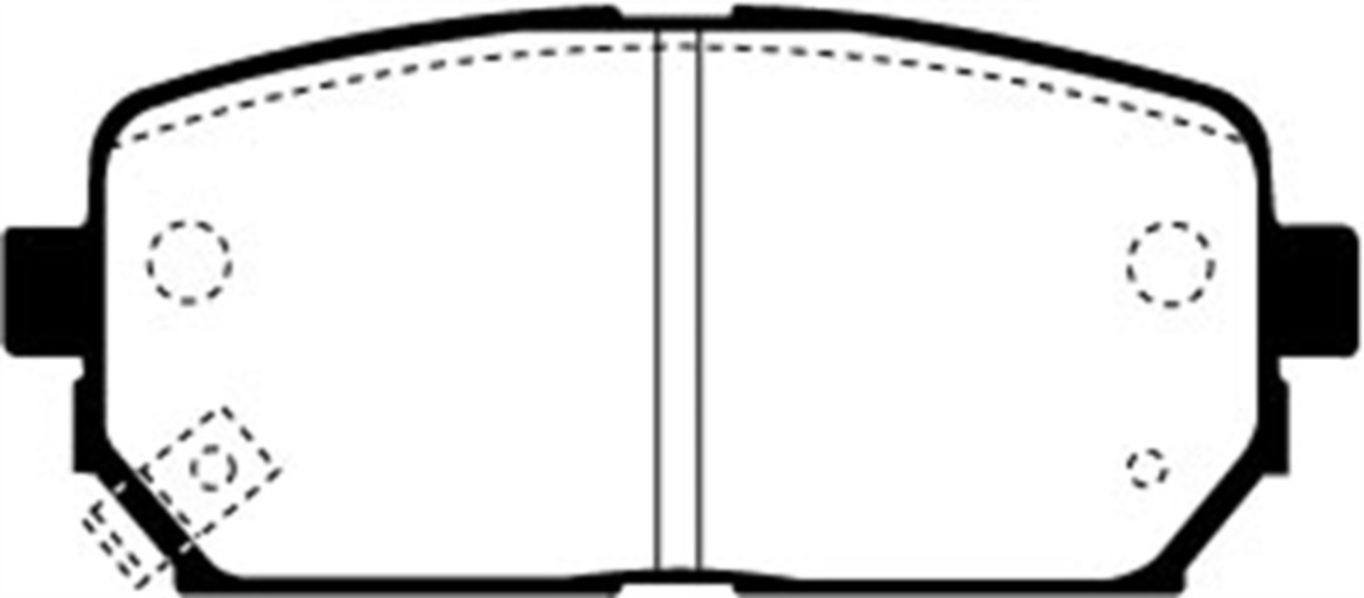 Picture of EBC 07-10 Kia Rondo 2-4 Greenstuff Rear Brake Pads