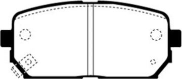 Picture of EBC 07-10 Kia Rondo 2-4 Greenstuff Rear Brake Pads