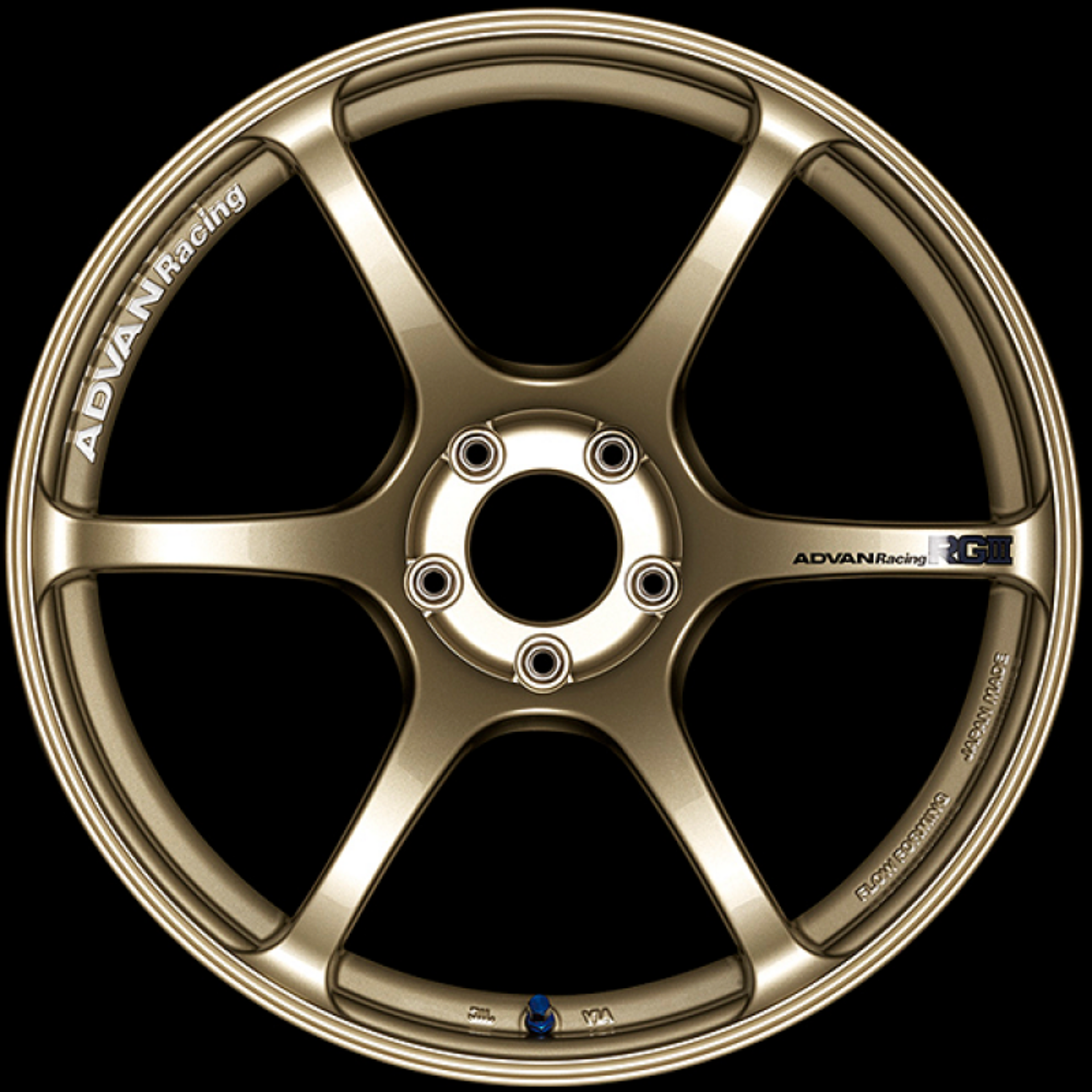 Picture of Advan RGIII 19x10 +35 5-114-3 Racing Gold Metallic Wheel