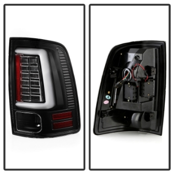 Picture of Spyder Dodge Ram 09-18 LED Tail Lights - All Black ALT-YD-DRAM09V2-LED-BKV2 Incandescent Only