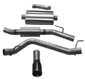 Picture of Corsa 2020-2025 Jeep Gladiator JT 3-0in Cat-Back Single Touring Side Exit w- 4-0in Black Tip