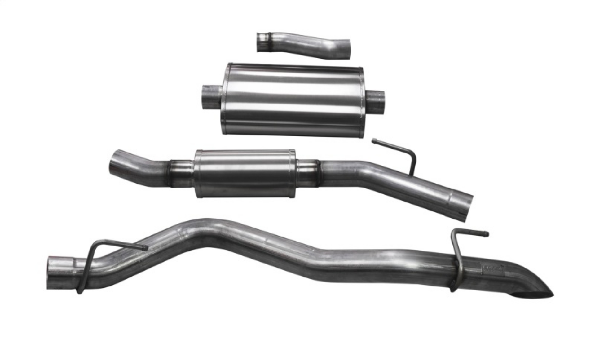 Picture of Corsa 2020-2025 Jeep Gladiator JT 3-0in Cat-Back Touring Single Side Exit w- Turn Down Tip