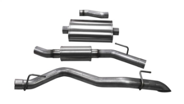 Picture of Corsa 2020-2025 Jeep Gladiator JT 3-0in Cat-Back Touring Single Side Exit w- Turn Down Tip