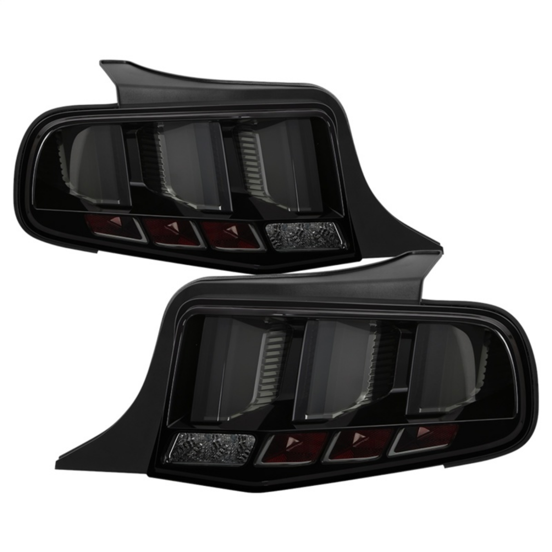 Picture of Spyder 10-12 Ford Mustang Light Bar Seq Turn Signal LED Tail Lights - Smoke ALT-YD-FM10-LED-SM