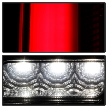 Picture of Spyder 10-12 Ford Mustang Light Bar Seq Turn Signal LED Tail Lights - Smoke ALT-YD-FM10-LED-SM