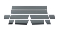 Picture of Putco 09-14 Ford F-150 Reg Cab 6-5 Short Box - 7in Wide 10pcs Black Platinum Rocker Panels