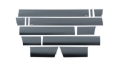 Picture of Putco 09-14 Ford F-150 Super Crew Cab 5-5 Box - 7in Wide 12pcs Black Platinum Rocker Panels