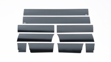 Picture of Putco 09-14 Ford F-150 Super Cab 6-5 w-o Factory Fender Flares Blk Platinum Rocker Panels - 10pcs