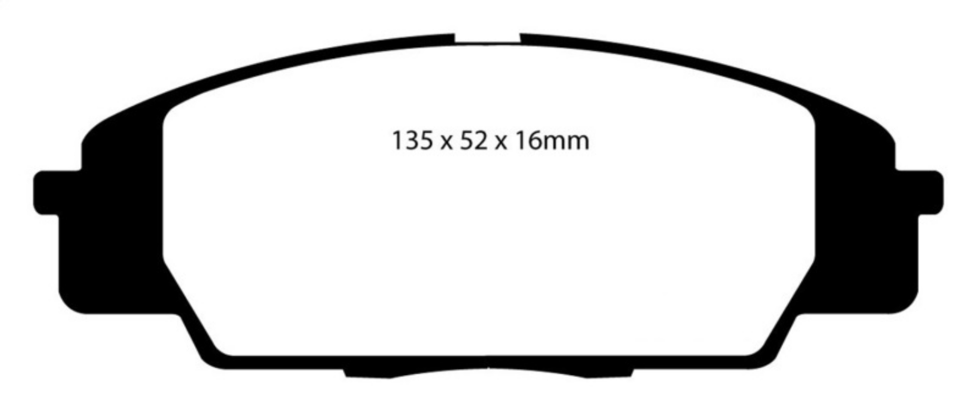 Picture of EBC 07-11 Acura CSX Canada 2-0 Type S Redstuff Front Brake Pads