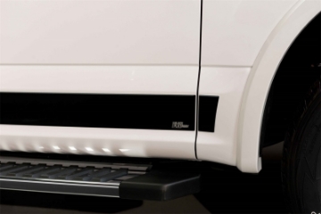 Picture of Putco 15-20 Ford F-150 Super Crew Cab 5-5ft 4-25in Tall - 12pcs Black Platinum Rocker Panels