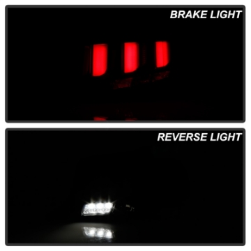Picture of Spyder 10-12 Ford Mustang - Light Bar Seq- Turn Signal LED Tail Lights - Black - ALT-YD-FM10-LED-BK