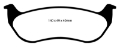 Picture of EBC 07-11 Ford Explorer Sport Trac 4-0 Yellowstuff Rear Brake Pads
