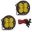 Picture of Baja Designs XL R Pro Series Driving Combo Pattern Pair LED Light Pods - Amber