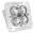 Picture of Baja Designs Squadron Spot Pattern White Sport Flush Mount LED Light Pod - Clear